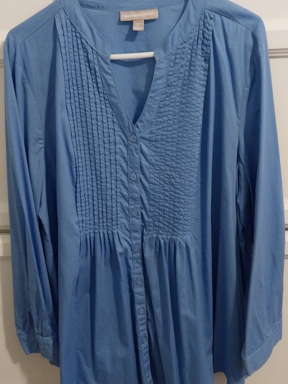💗Woman Within Top 1X 22-24 Blue NWOT💗